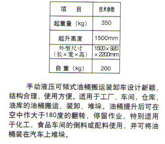 COT-350型液压油桶搬运车1